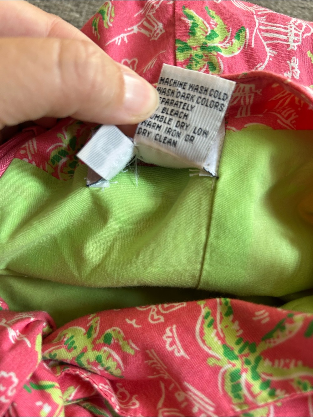 Lilly Pulitzer Pink Tropical Strapless Sundress | Size 12 - Vintage 1990’s - Picture 12 of 13